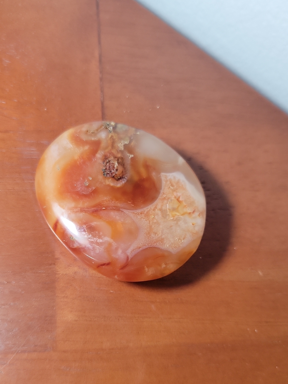 Carnelian Crystal Palm Stone